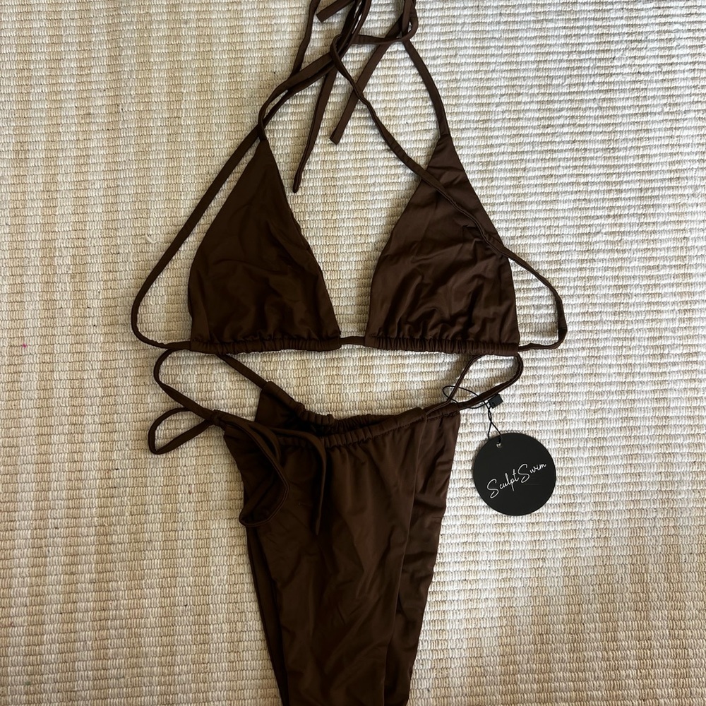 Brown Bikini Set